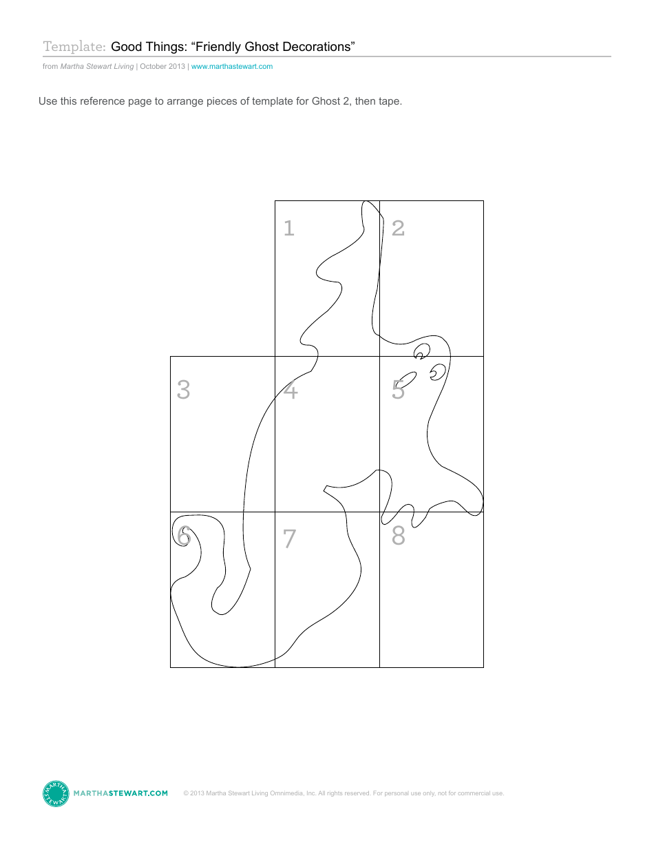Friendly Ghost Decoration Template - Martha Stewart Living Omnimedia, Page 11