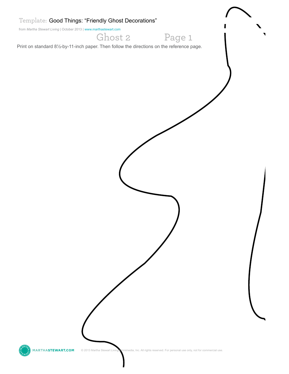 Friendly Ghost Decoration Template - Martha Stewart Living Omnimedia, Page 12