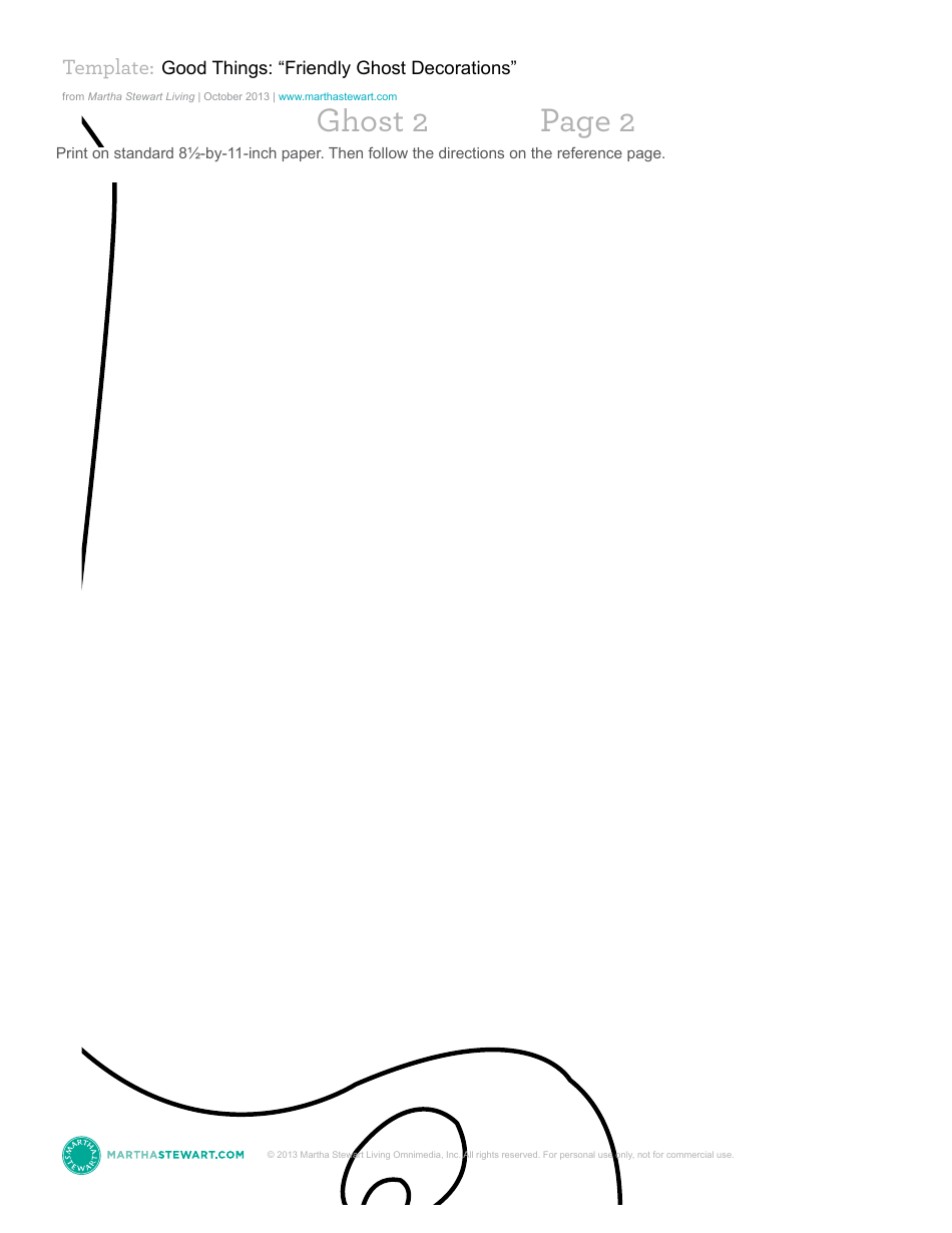Friendly Ghost Decoration Template - Martha Stewart Living Omnimedia, Page 13