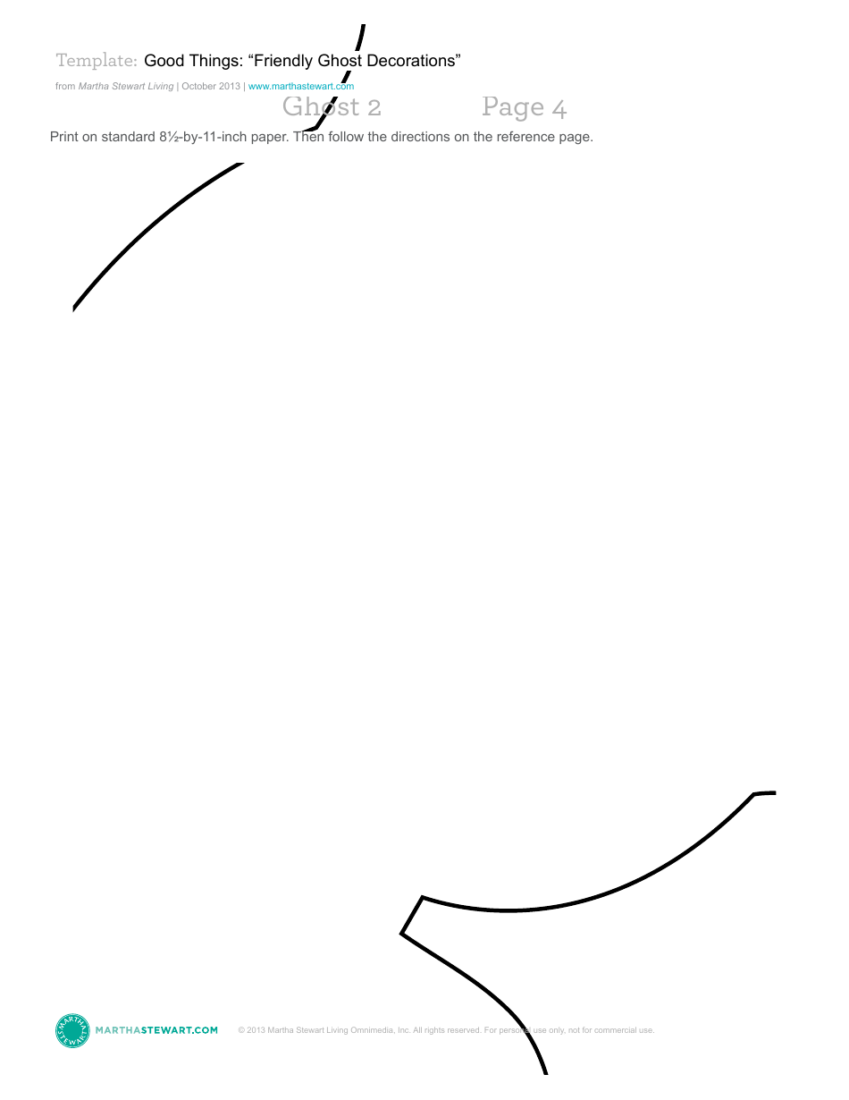 Friendly Ghost Decoration Template - Martha Stewart Living Omnimedia, Page 15