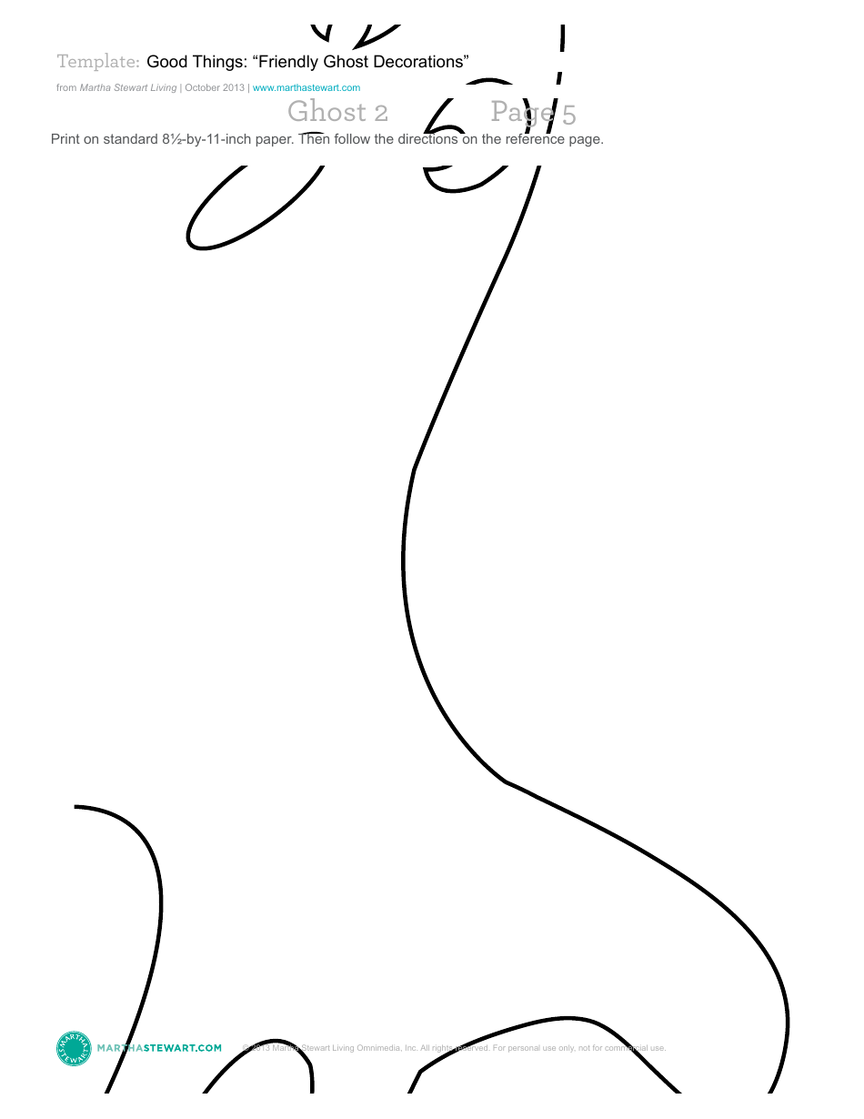 Friendly Ghost Decoration Template - Martha Stewart Living Omnimedia, Page 16