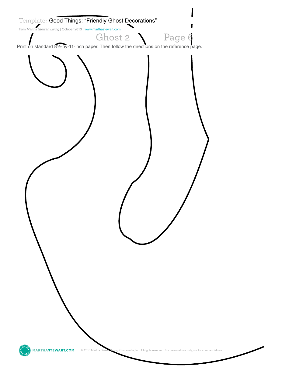 Friendly Ghost Decoration Template - Martha Stewart Living Omnimedia, Page 17