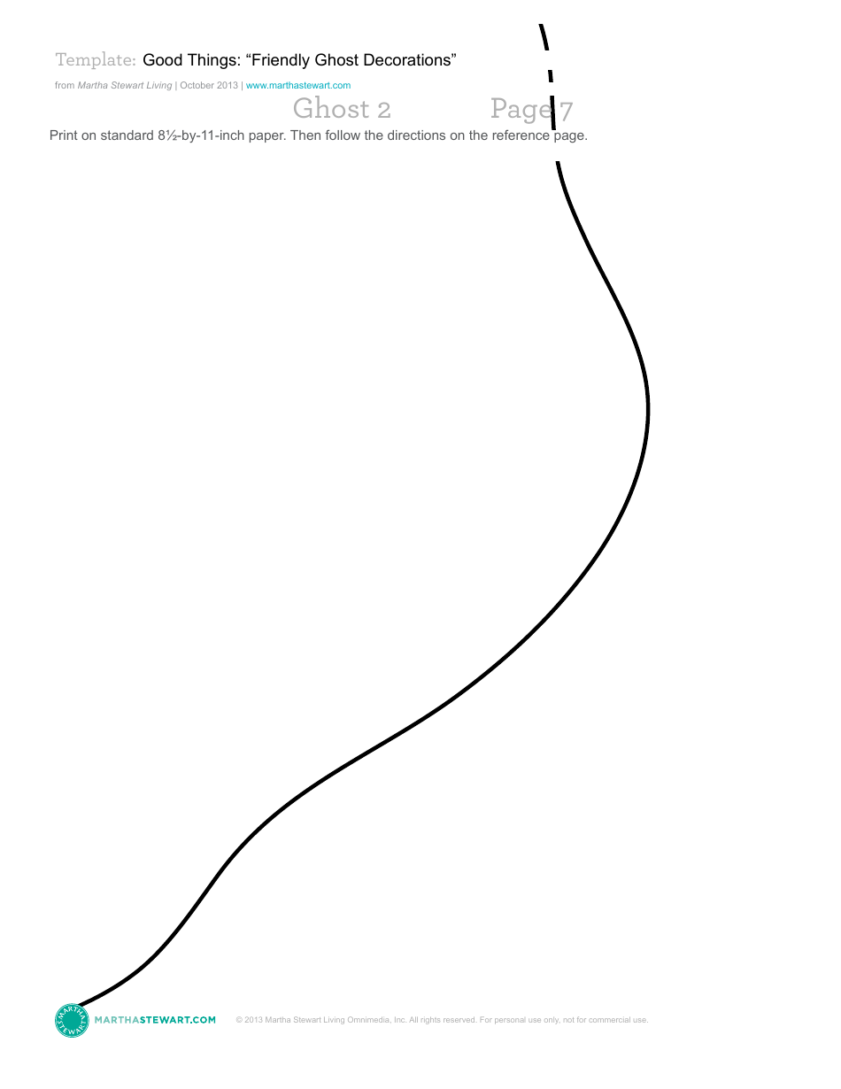 Friendly Ghost Decoration Template - Martha Stewart Living Omnimedia, Page 18