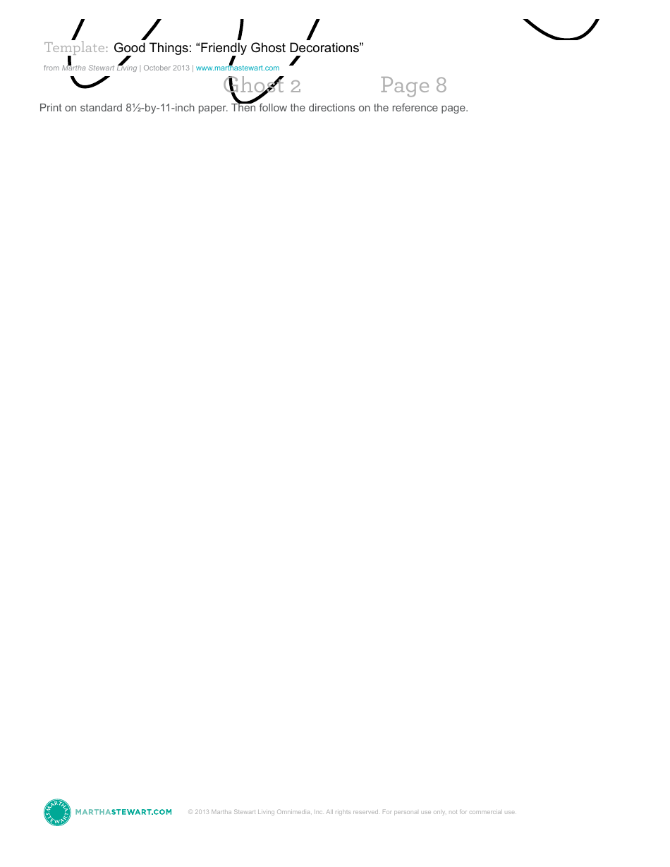 Friendly Ghost Decoration Template - Martha Stewart Living Omnimedia, Page 19