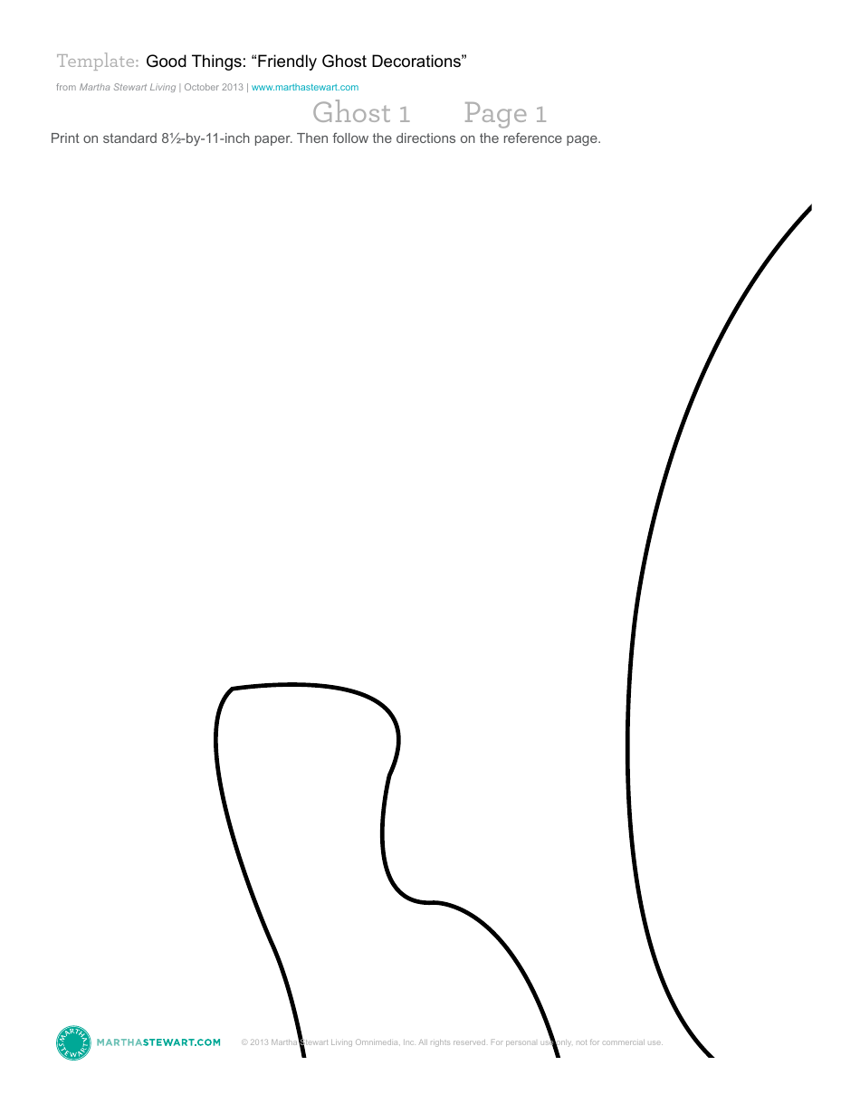 Friendly Ghost Decoration Template - Martha Stewart Living Omnimedia, Page 3