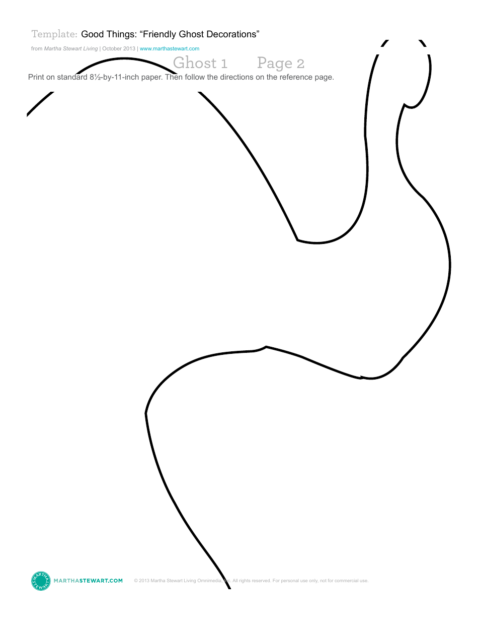 Friendly Ghost Decoration Template - Martha Stewart Living Omnimedia, Page 4