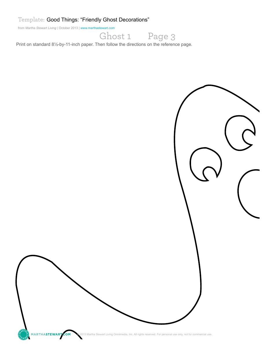 Friendly Ghost Decoration Template - Martha Stewart Living Omnimedia, Page 5