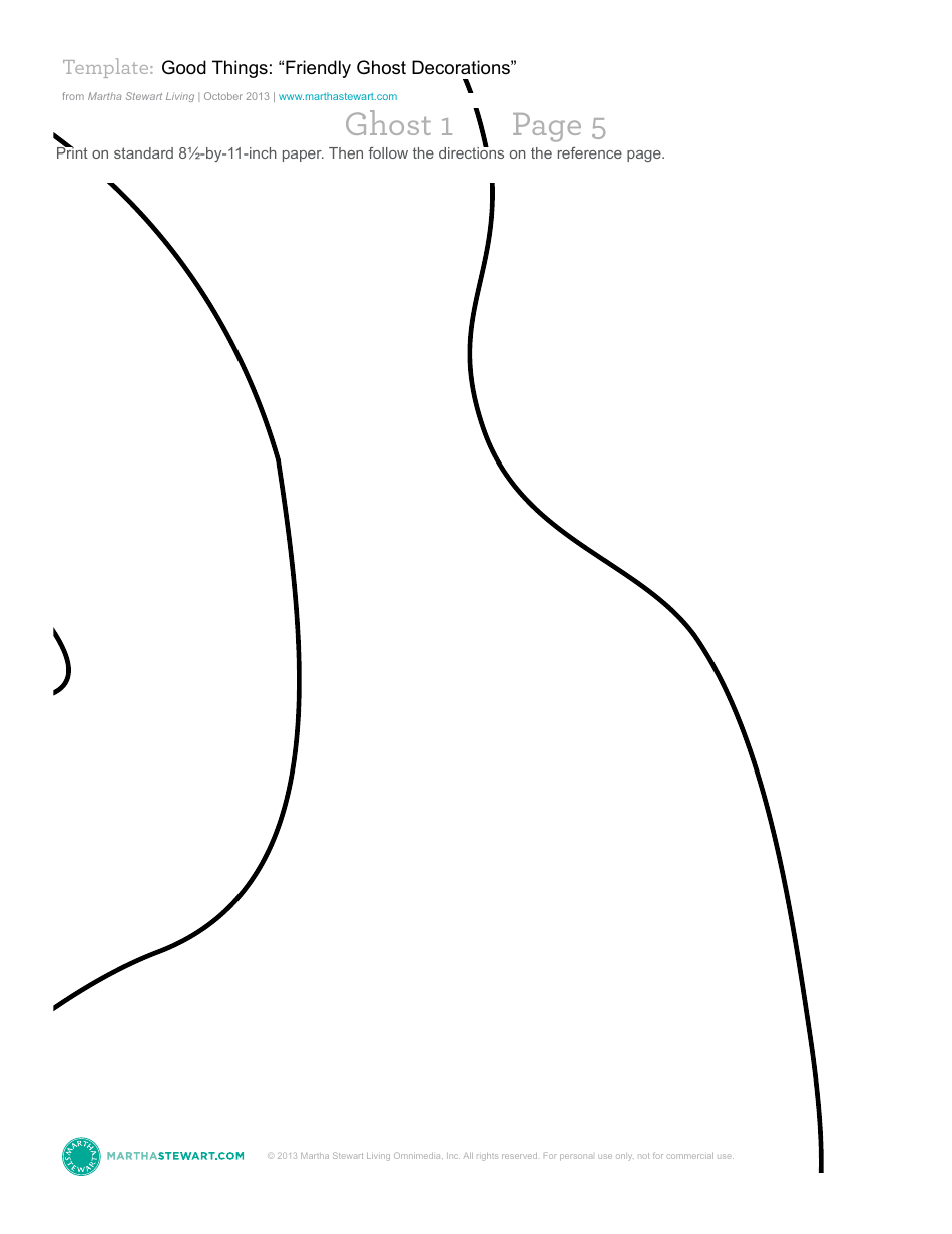 Friendly Ghost Decoration Template - Martha Stewart Living Omnimedia, Page 7