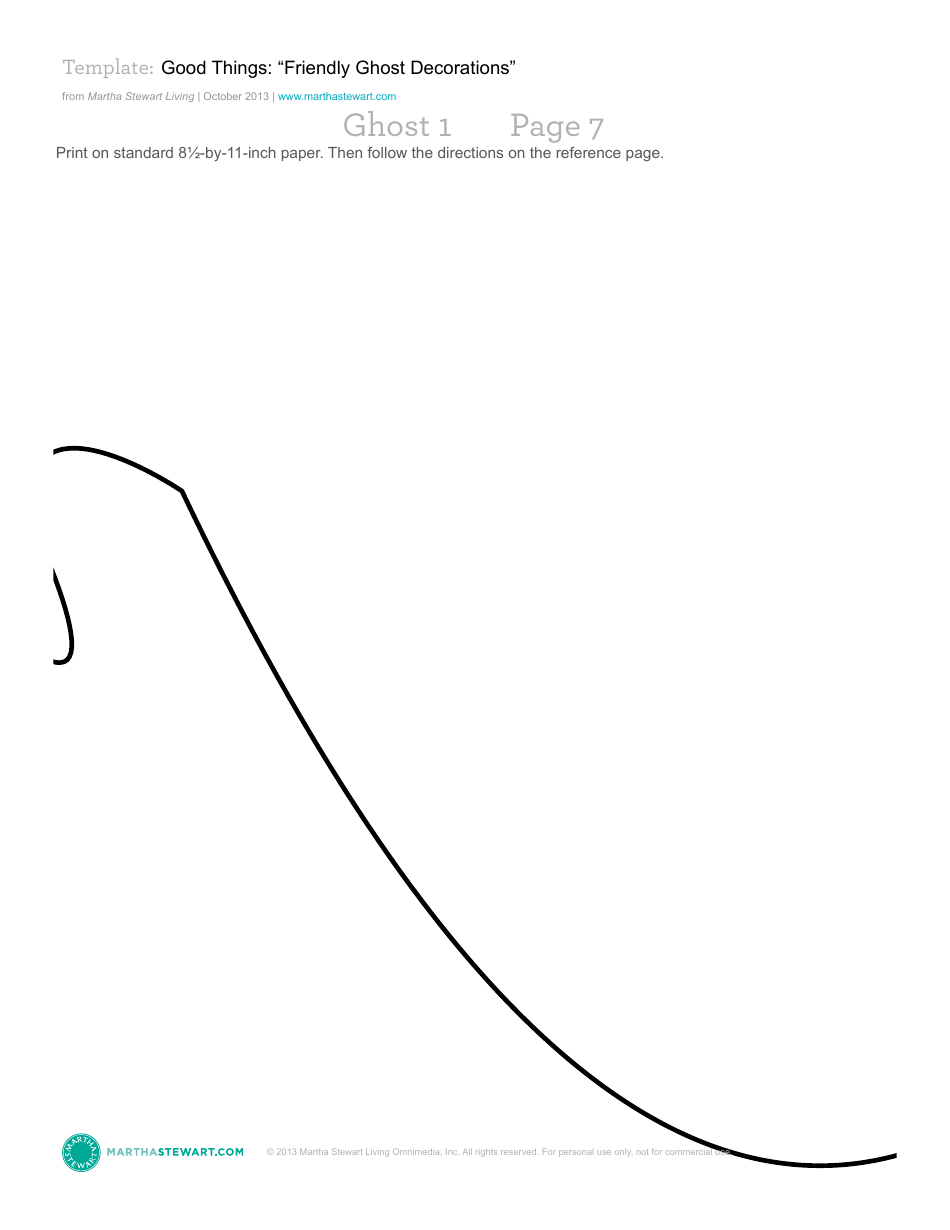 Friendly Ghost Decoration Template - Martha Stewart Living Omnimedia, Page 9
