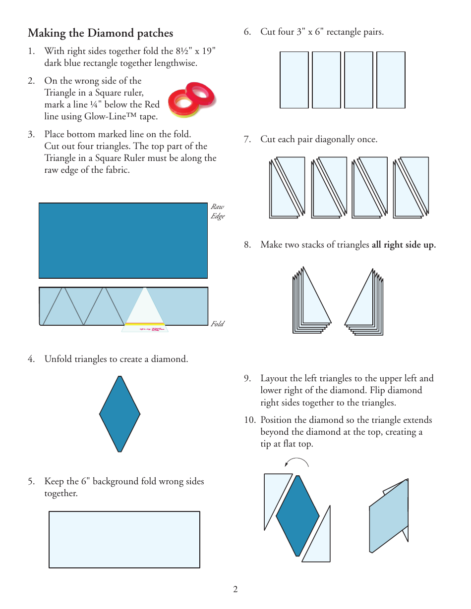 Storm at Sea Quilt Block Template, Page 2