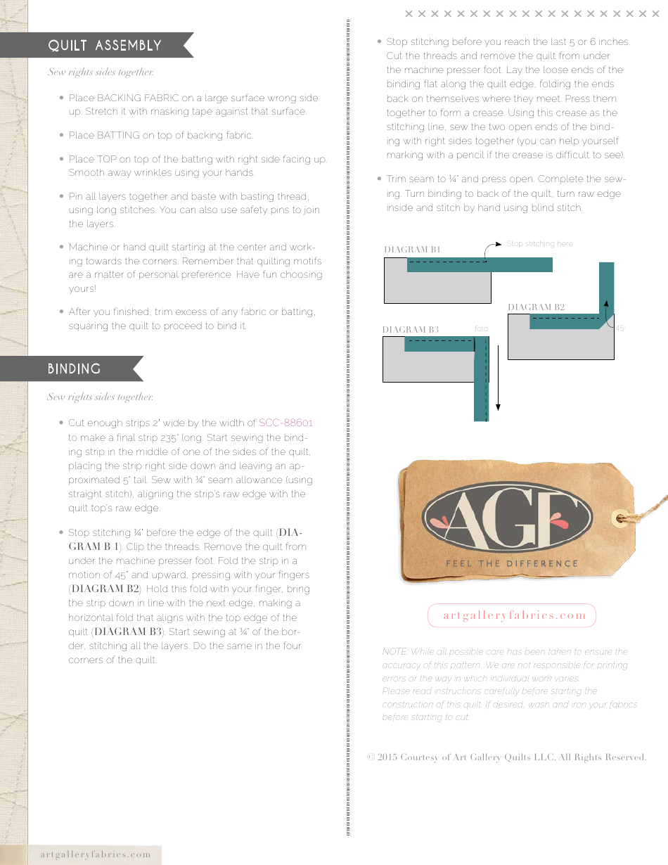 Terrarium Quilt Pattern Templates - Art Gallery Fabrics, Page 6