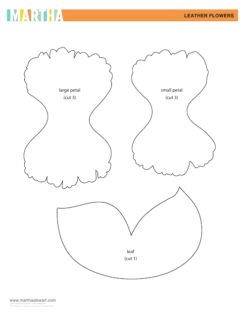 Leather Flower Templates