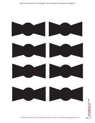 Document preview: Bow Tie Templates
