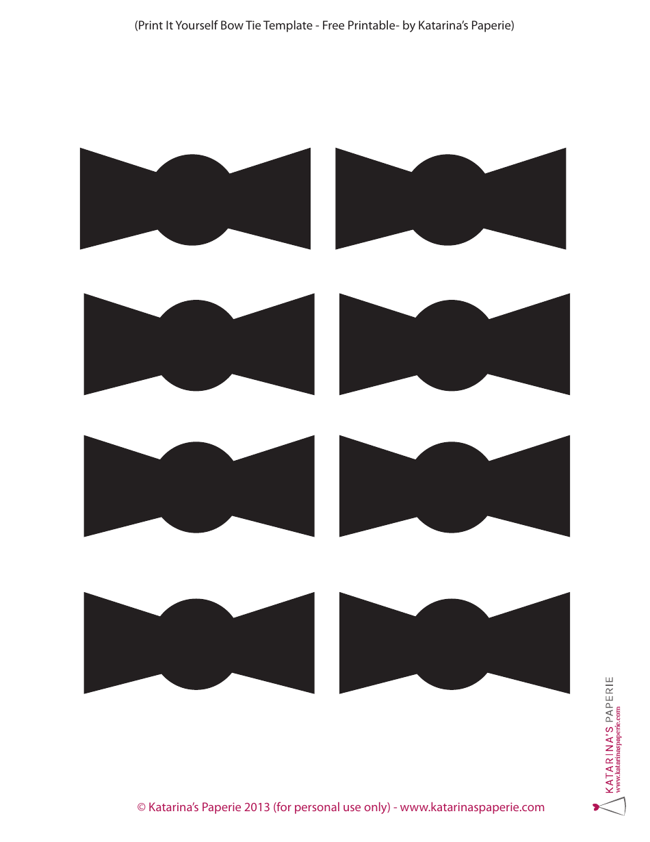 Bow Tie Templates - Free and custom designs for every occasion
