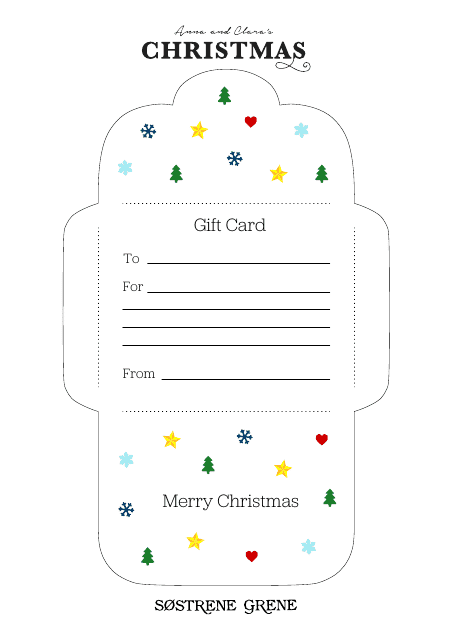 Christmas Gift Card Template