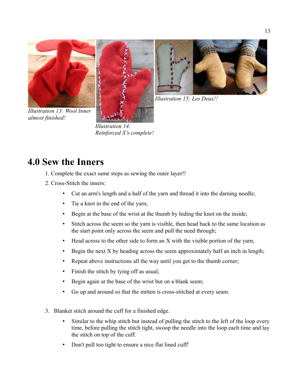 Winter Mitten Template, Page 13