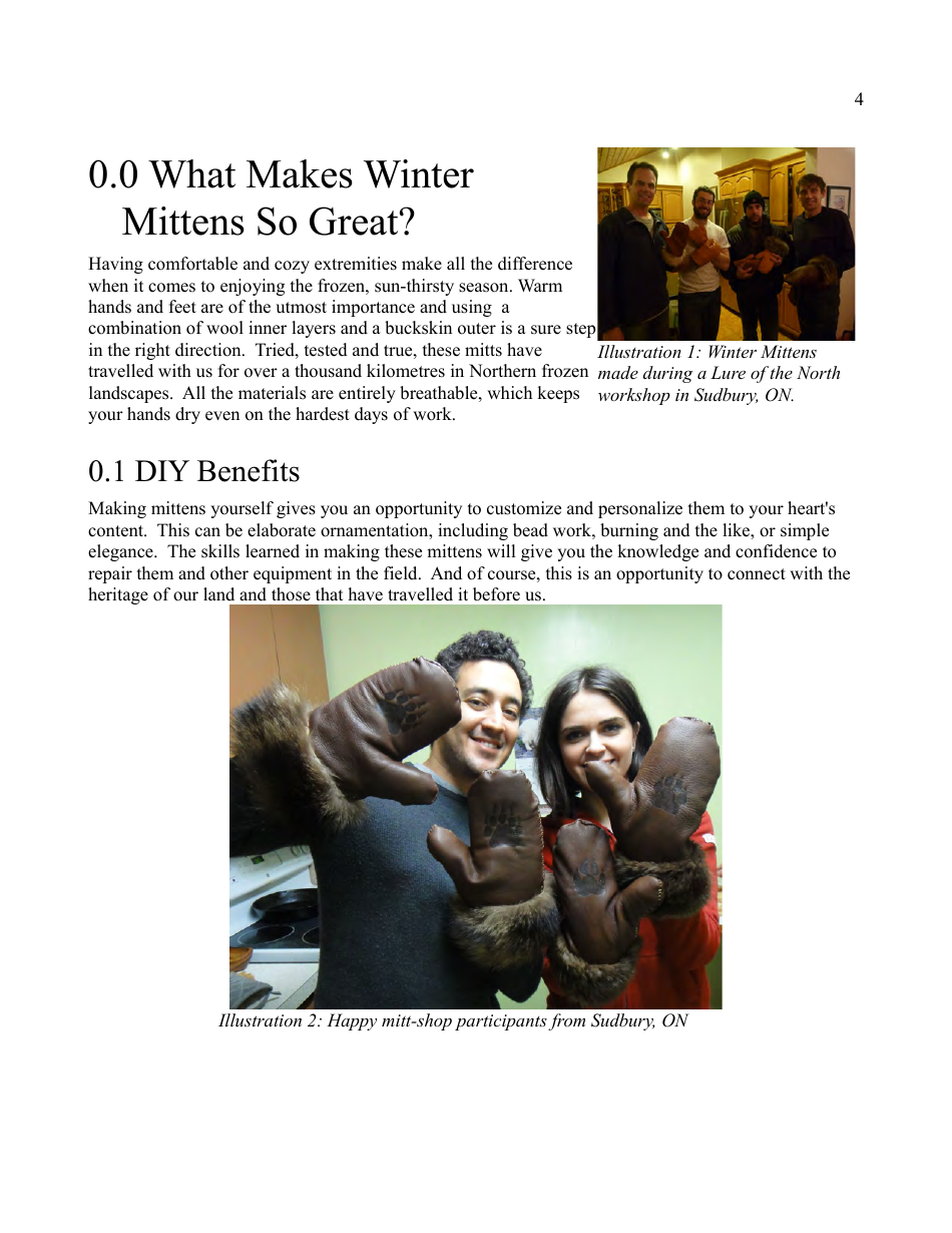 Winter Mitten Template, Page 4