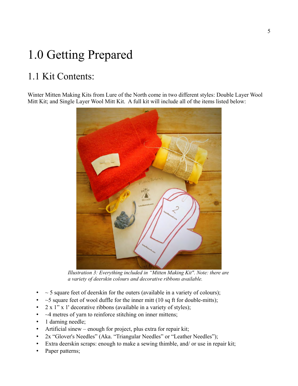 Winter Mitten Template, Page 5