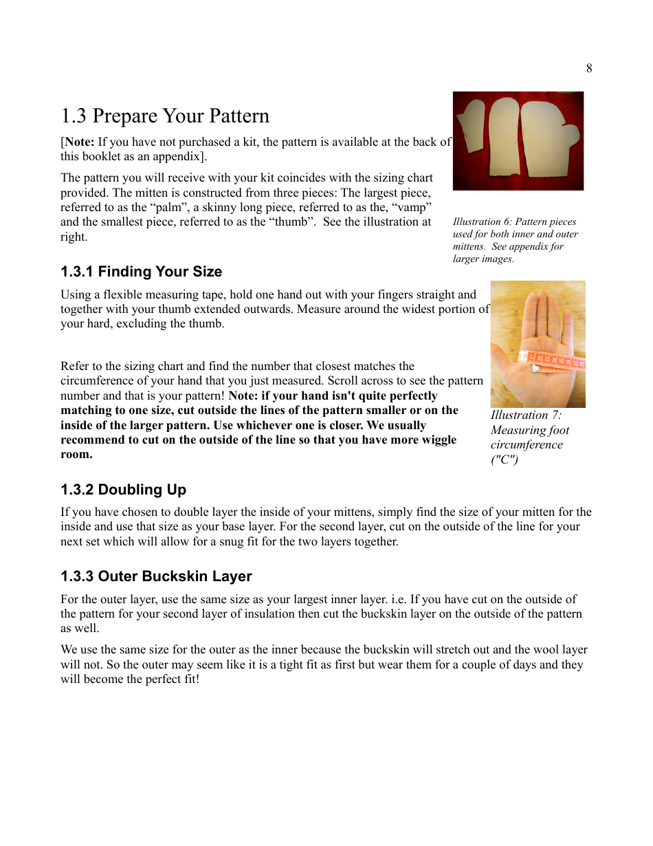 Winter Mitten Template, Page 8
