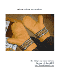 Document preview: Winter Mitten Template