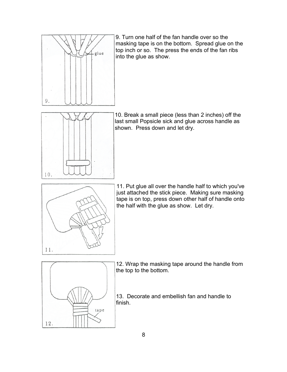 Uchiwa Fan Pattern Templates, Page 8
