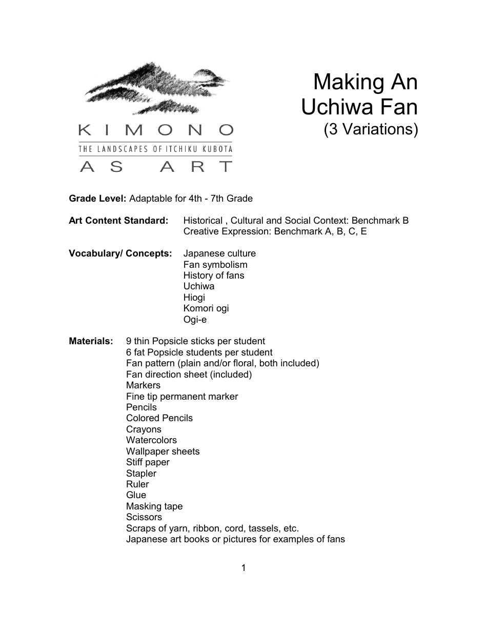 Uchiwa Fan Pattern Templates Download Printable PDF Templateroller