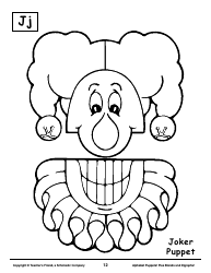 Alphabet Paper Bag Puppet Pattern Templates - Teacher&#039;s Friend, a Scholastic Company, Page 12