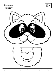 Alphabet Paper Bag Puppet Pattern Templates - Teacher&#039;s Friend, a Scholastic Company, Page 21