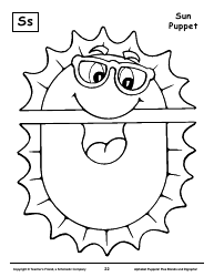 Alphabet Paper Bag Puppet Pattern Templates - Teacher&#039;s Friend, a Scholastic Company, Page 22