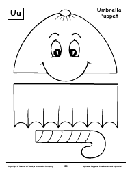 Alphabet Paper Bag Puppet Pattern Templates - Teacher&#039;s Friend, a Scholastic Company, Page 24