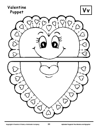 Alphabet Paper Bag Puppet Pattern Templates - Teacher&#039;s Friend, a Scholastic Company, Page 25