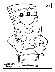 Alphabet Paper Bag Puppet Pattern Templates - Teacher&#039;s Friend, a Scholastic Company, Page 27