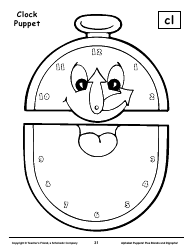 Alphabet Paper Bag Puppet Pattern Templates - Teacher&#039;s Friend, a Scholastic Company, Page 31