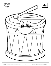 Alphabet Paper Bag Puppet Pattern Templates - Teacher&#039;s Friend, a Scholastic Company, Page 33