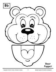 Alphabet Paper Bag Puppet Pattern Templates - Teacher&#039;s Friend, a Scholastic Company, Page 4