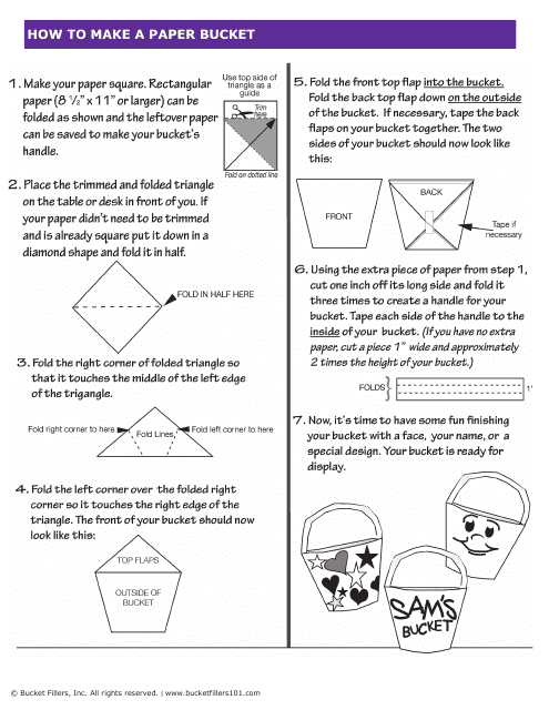 Paper Bucket Guide