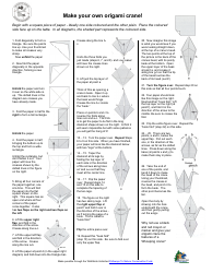Document preview: Origami Crane Tutorial