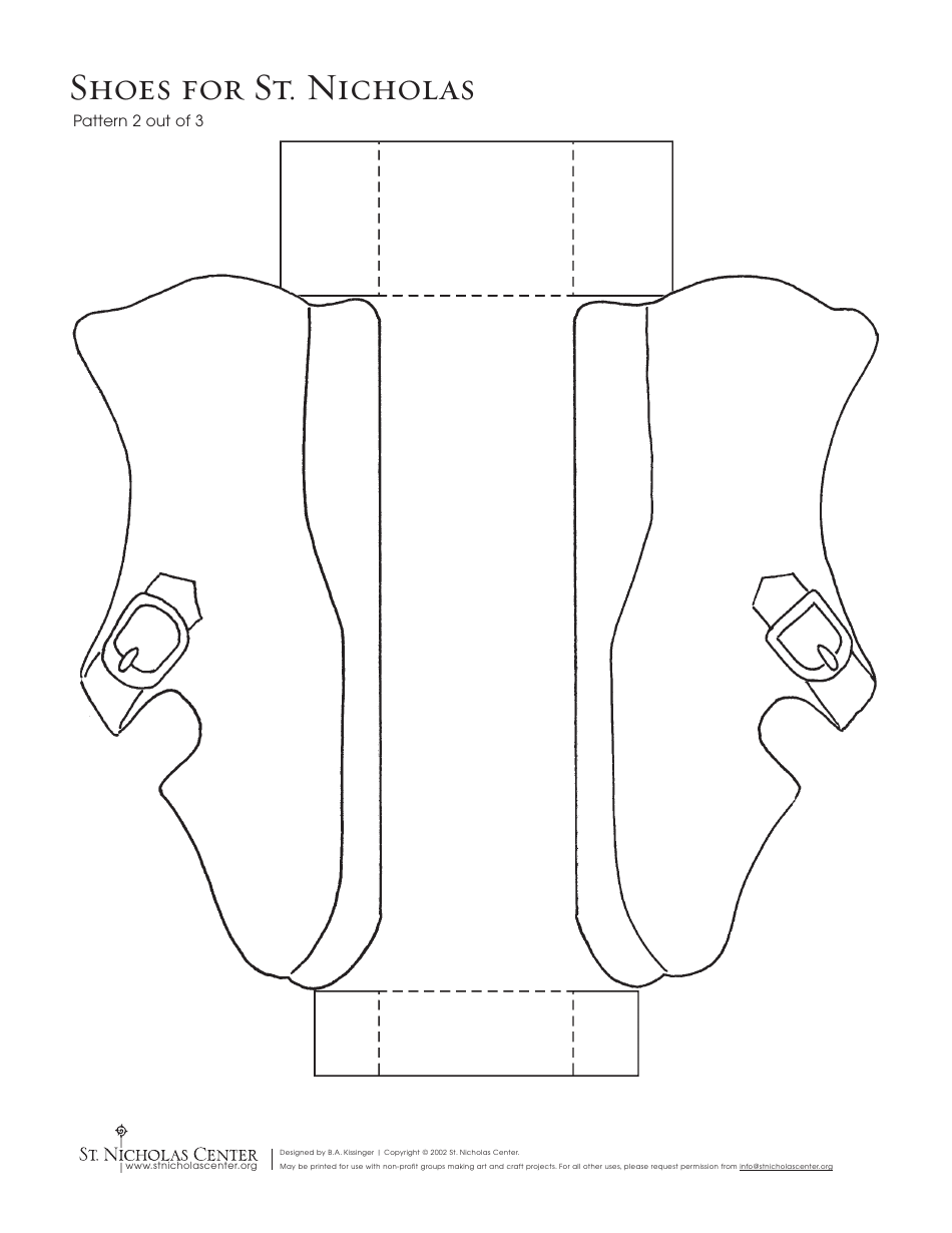 Shoes for St. Nicholas Pattern Templates - Nicholas Center, Page 3