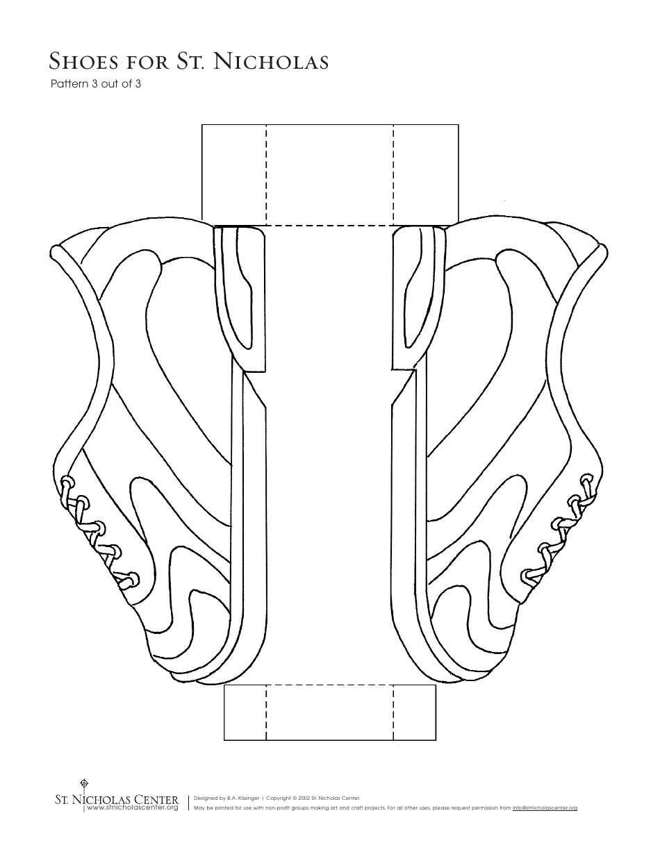Shoes for St. Nicholas Pattern Templates - Nicholas Center, Page 4