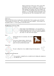 Fortune Teller Folding Guide, Page 4