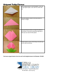 Origami Paper Tulip Craft, Page 2