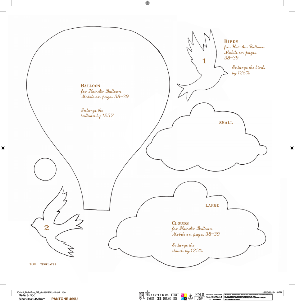 Hot-Air Balloon Mobile Templates - Roost Books, Page 3