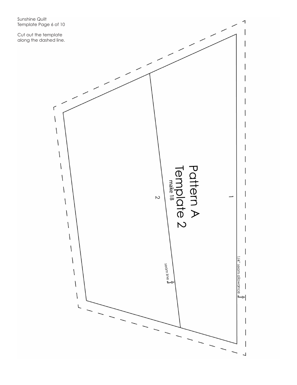 Sunshine Quilt Pattern Templates - Amy Butler Design, Page 10