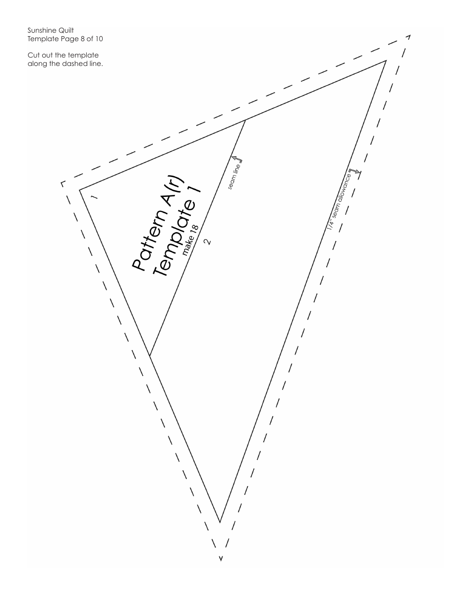 Sunshine Quilt Pattern Templates - Amy Butler Design, Page 12