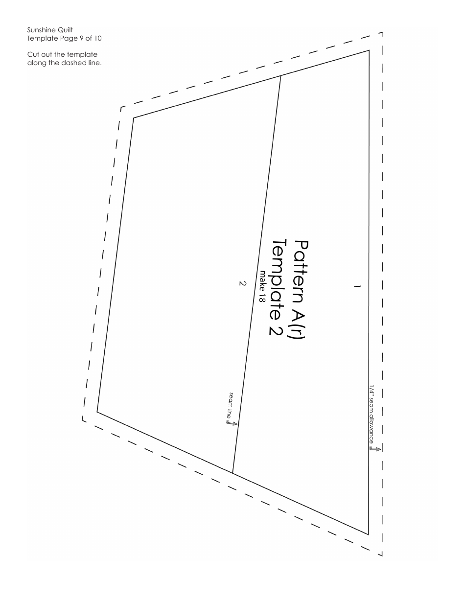 Sunshine Quilt Pattern Templates - Amy Butler Design, Page 13