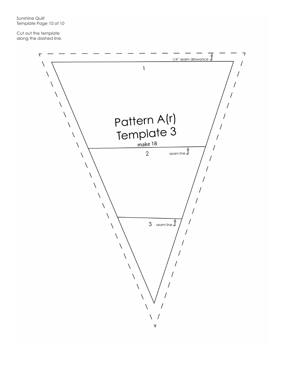 Sunshine Quilt Pattern Templates - Amy Butler Design, Page 14