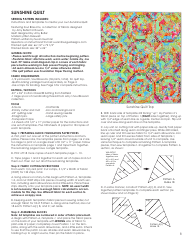 Sunshine Quilt Pattern Templates - Amy Butler Design, Page 2
