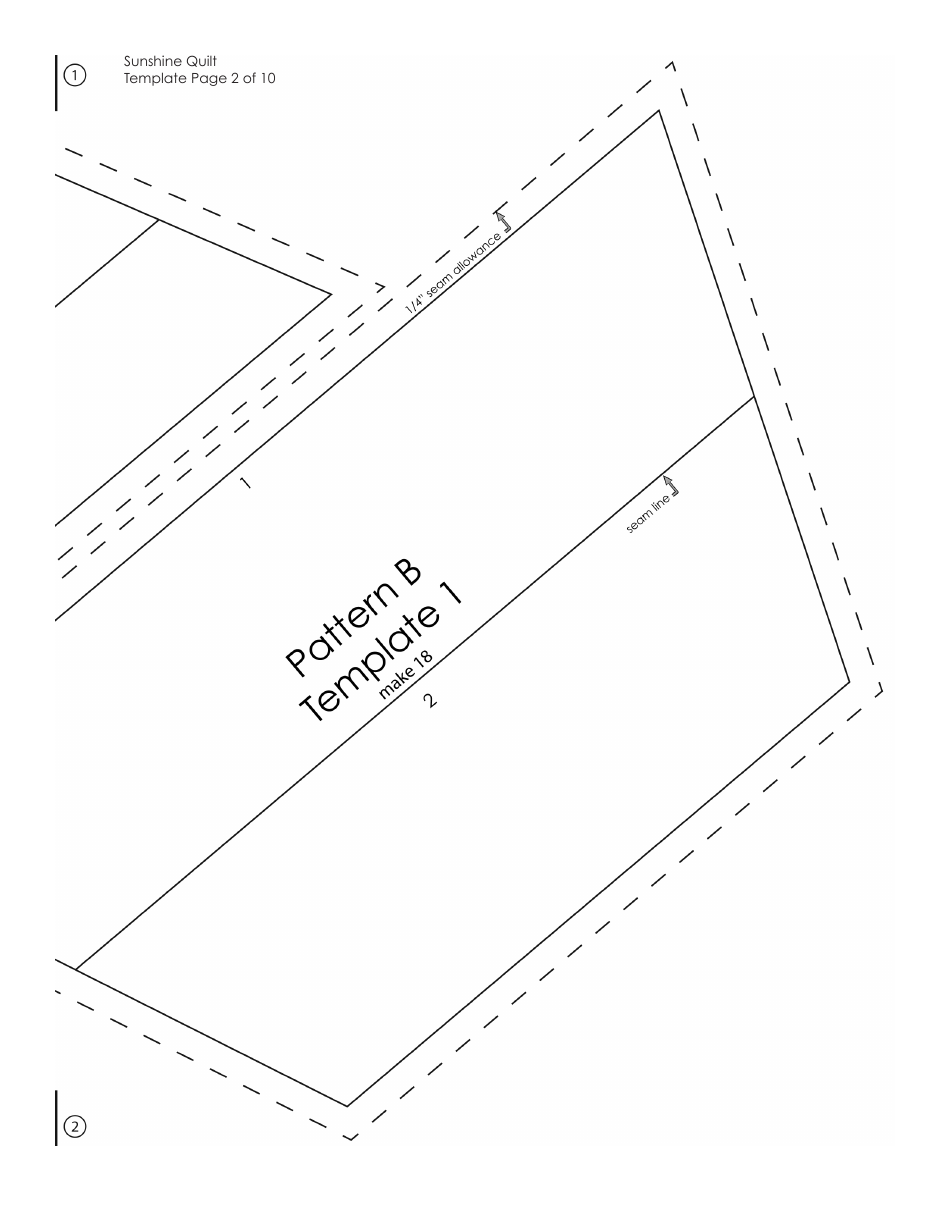 Sunshine Quilt Pattern Templates - Amy Butler Design, Page 6