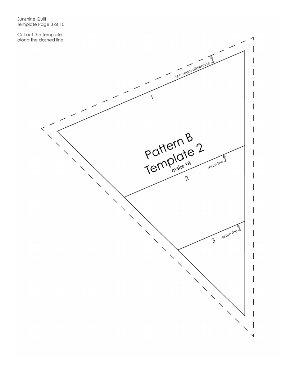 Sunshine Quilt Pattern Templates - Amy Butler Design, Page 7