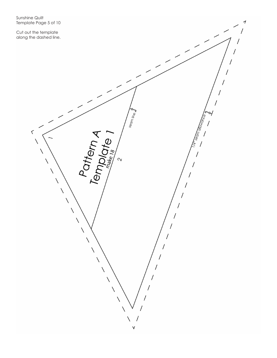 Sunshine Quilt Pattern Templates - Amy Butler Design, Page 9